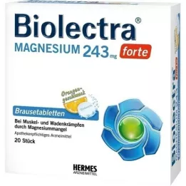 BIOLECTRA Magnesium 243 mg forte Orange Effervescent Tab, 20 st