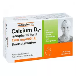 CALCIUM D3-ratiopharm forte bruistabletten, 20 stuks