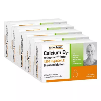 CALCIUM D3-ratiopharm forte bruistabletten, 100 stuks CALCIUM D3-ratiopharm forte bruistabletten, 100 stuks
