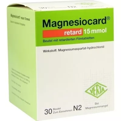 MAGNESIOCARD retard 15 mmol sachet w.ret.filmtabl., 30 st