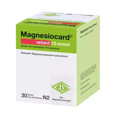 MAGNESIOCARD retard 15 mmol sachet w.ret.filmtabl., 30 st