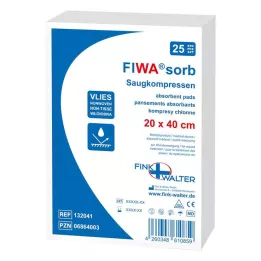 VERBANDKOMPRESSEN 20x40 cm, 25 stuks