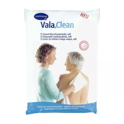 Valaclean zachte wegwerpwashandschoenen (15 stuks)