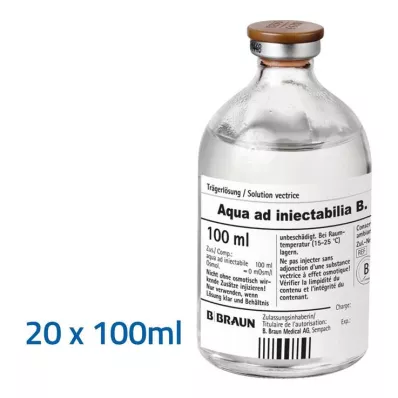 Aqua AD Injectabilia-injectieoplossing, 20X100 ml