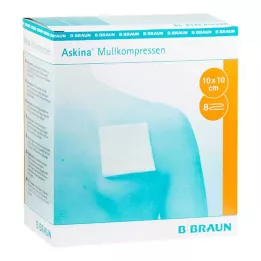ASKINA Gaaskompressen 10x10 cm steriel, 25X2 st