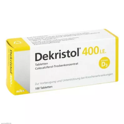 DEKRISTOL 400 I.E. tabletten, 100 stuks