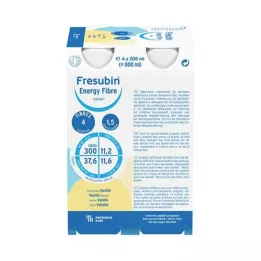 FRESUBIN ENERGY Fibre DRINK Vanille Drinkfles, 4X200 ml