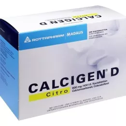 CALCIGEN D Citro 600 mg/400 I.U. Kauwtabletten, 200 st