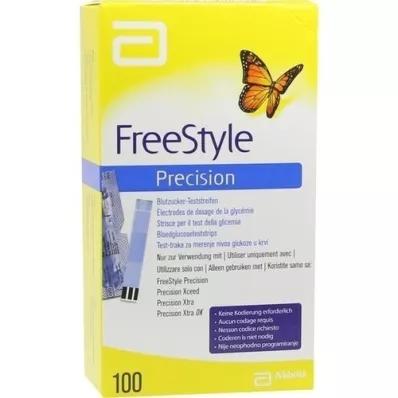 FREESTYLE Precisie-bloedglucoseteststrip zonder codering, 100 stuks