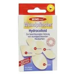 WUNDPFLASTER Hydrocolloïd 4 maten, 10 stuks