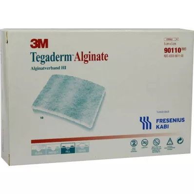 TEGADERM Alginaat FK Kompressen 5x5 cm 90110, 10 st TEGADERM Alginaat FK Kompressen 5x5 cm 90110, 10 st