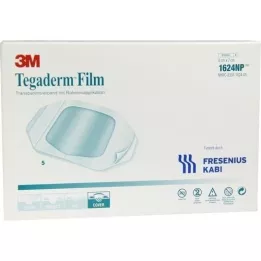 TEGADERM Film 6x7 cm 1624NP, 5 stuks