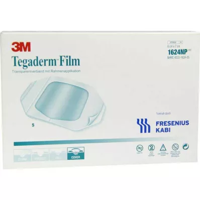TEGADERM Film 6x7 cm 1624NP, 5 stuks