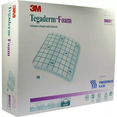 TEGADERM Schuimverband FK 10x10 cm 90601, 10 st