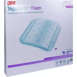 TEGADERM Schuimstofverband FK 20x20 cm 90603, 5 st