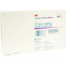 TEGADERM schuimlijm FK 6,9x6,9 cm kruis 90615, 10 st