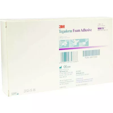TEGADERM schuimlijm FK 6,9x6,9 cm kruis 90615, 10 st