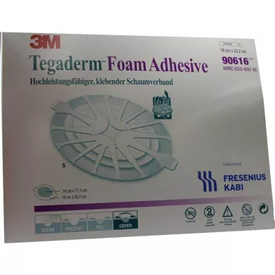 TEGADERM schuimlijm FK 19x22,2 cm ovaal 90616, 5 st TEGADERM schuimlijm FK 19x22,2 cm ovaal 90616, 5 st
