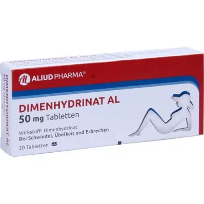 DIMENHYDRINAT AL 50 mg tabletten, 20 stuks