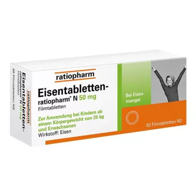 EISENTABLETTEN-ratiopharm N 50 mg filmomhulde tabletten, 50 st EISENTABLETTEN-ratiopharm N 50 mg filmomhulde tabletten, 50 st