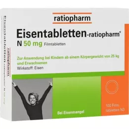 EISENTABLETTEN-ratiopharm N 50 mg filmomhulde tabletten, 100 st