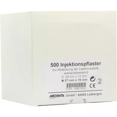 INJEKTIONSPFLASTER 16x57 mm, 500 stuks