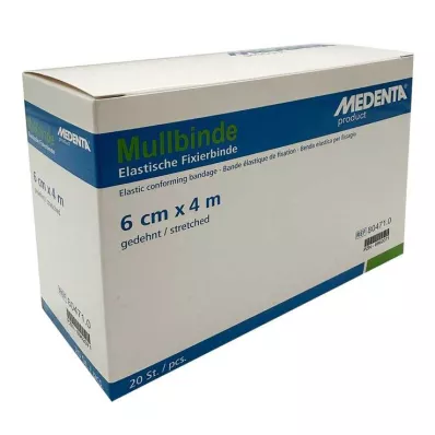 Elastische gaasverbanden 4 m x 6 cm, 20 stuks Elastische gaasverbanden 4 m x 6 cm, 20 stuks