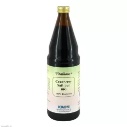 CRANBERRY SAFT Puur Biologisch Vitaliteitshuis, 750 ml