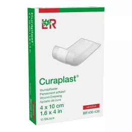 CURAPLAST Wondverband gevoelig 4x10 cm 1 m, 10 st