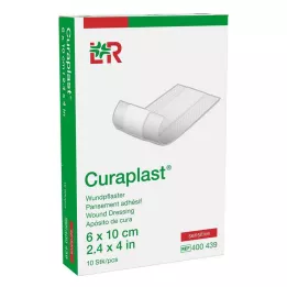 CURAPLAST Wondverband gevoelig 6x10 cm 1 m, 10 st