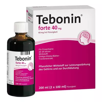 TEBONIN forte 40 mg oplossing, 2X100 ml TEBONIN forte 40 mg oplossing, 2X100 ml
