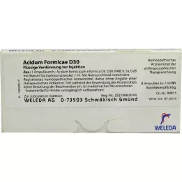 Acidum Formicae D 30 ampullen, 8 st