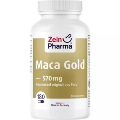MACA GOLD vegetarische capsules plus zink+vit.C, 180 st