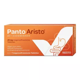 Panto Aristo voor brandend maagzuur 20 mg pantoprazol maagsapresistente tabletten, 7 stuks