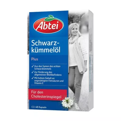 Abbey Zwarte Komijnolie Plus Capsules, 48 stuks Abbey Zwarte Komijnolie Plus Capsules, 48 stuks