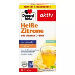 DOPPELHERZ hete citroen vitamine C+zink korrels, 10 stuks