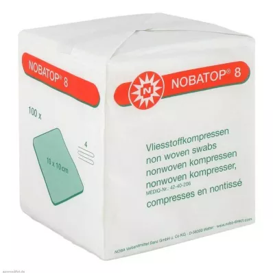 Nobatop 8 kompressen 10x10cm, 100 stuks