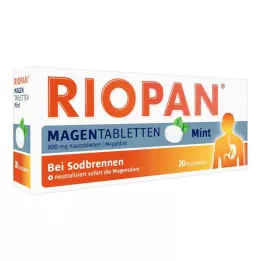 RIOPAN Maagtabletten Mint 800 mg Kauwtabletten, 20 stuks
