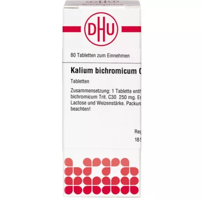 KALIUM BICHROMICUM C 30 tabletten, 80 st