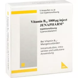 VITAMIN B12 1.000 μg Injecteren Jenapharm Ampullen, 5 stuks