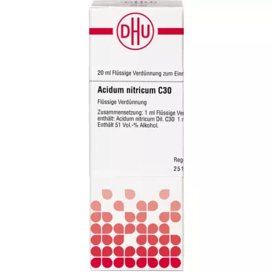 ACIDUM NITRICUM C 30 verdunning, 20 ml