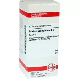 ACIDUM SALICYLICUM D 6 tabletten, 80 stuks