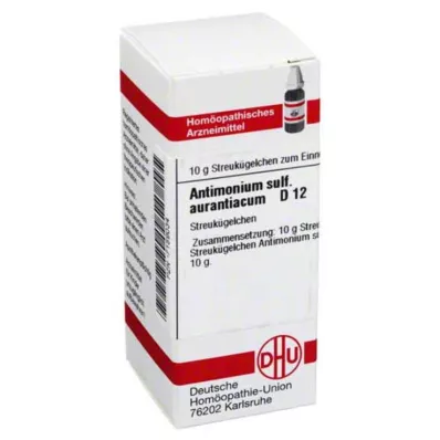 ANTIMONIUM SULFURATUM aurantiacum D 12 bolletjes, 10 g ANTIMONIUM SULFURATUM aurantiacum D 12 bolletjes, 10 g