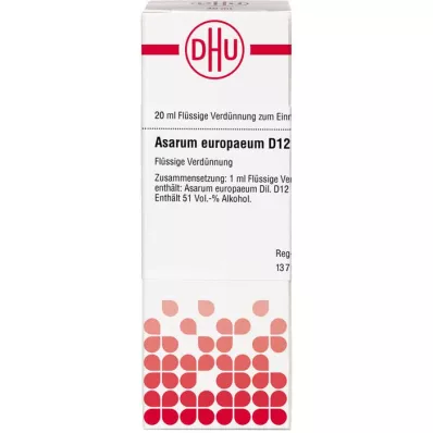 ASARUM EUROPAEUM D 12 Verdunning, 20 ml