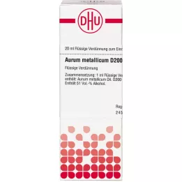 AURUM METALLICUM D 200 verdunning, 20 ml