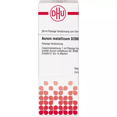 AURUM METALLICUM D 200 verdunning, 20 ml