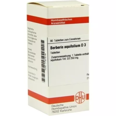 BERBERIS AQUIFOLIUM D 3 tabletten, 80 st