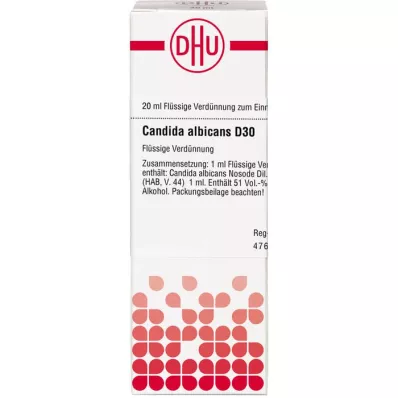 CANDIDA ALBICANS D 30 Verdunning, 20 ml