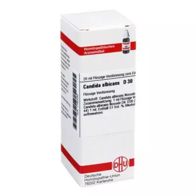 CANDIDA ALBICANS D 30 Verdunning, 20 ml CANDIDA ALBICANS D 30 Verdunning, 20 ml