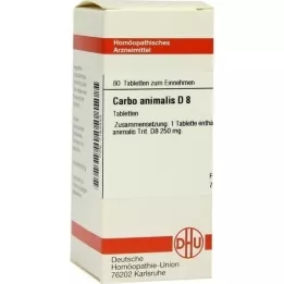 CARBO ANIMALIS D 8 tabletten, 80 stuks